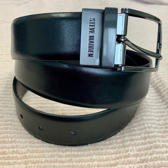 Steve Madden Other - Steve Madden Men’s Black Leather Belt